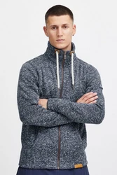 !Solid Fleecejacke SDLuki mit Stehkragen Hellblau/Dunkelblau/Blau/Grau