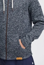 !Solid Fleecejacke SDLuki mit Stehkragen Hellblau/Dunkelblau/Blau/Grau