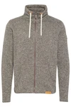 !Solid Fleecejacke SDLuki mit Stehkragen Hellgrau/Grau/Braun