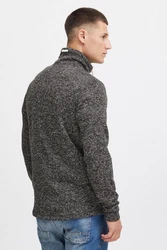 !Solid Fleecejacke SDLuki mit Stehkragen Hellgrau/Dunkelgrau/Grau