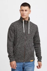 !Solid Fleecejacke SDLuki mit Stehkragen Hellgrau/Dunkelgrau/Grau