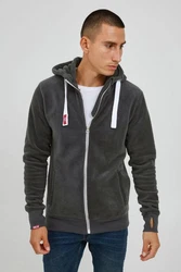!Solid Fleecejacke SDLoki Sweatshirtjacke Hellgrau/Dunkelgrau/Grau