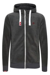 !Solid Fleecejacke SDLoki Sweatshirtjacke Hellgrau/Dunkelgrau/Grau