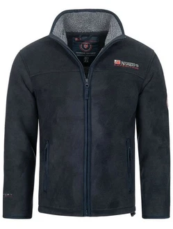 Geographical Norway Fleecejacke Herren Outdoor Dunkelblau/Blau/Hellblau