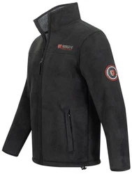 Geographical Norway Fleecejacke Herren Outdoor Dunkelgrau/Schwarz/Grau