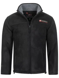 Geographical Norway Fleecejacke Herren Outdoor Dunkelgrau/Schwarz/Grau