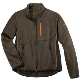 Fleecejacke bergren Funktions-Fleecejacke braun/schwarz