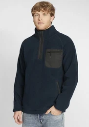 Fleecejacke IDTrout Herren Fleecejacke mit Stehkragen