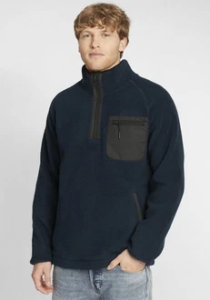 Indicode Fleecejacke IDTrout Herren mit Stehkragen
