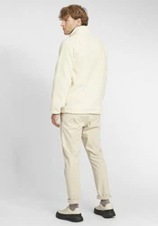 Indicode Fleecejacke IDTrout Herren mit Stehkragen Weiß/Beige/Khaki/Creme/Schwarz/Hellblau