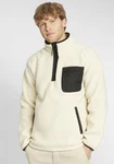 Indicode Fleecejacke IDTrout Herren mit Stehkragen Weiß/Beige/Khaki/Creme/Schwarz/Hellblau
