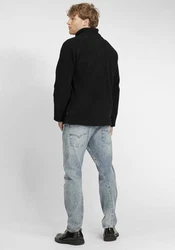 Indicode Fleecejacke IDTrout Herren mit Stehkragen Schwarz