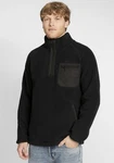 Indicode Fleecejacke IDTrout Herren mit Stehkragen Schwarz
