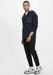Indicode Fleecejacke IDTrent Dunkelblau/Blau/Hellblau/Braun