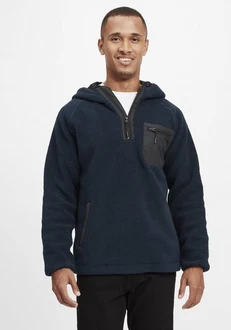 Indicode Fleecejacke IDTrent Dunkelblau/Blau/Hellblau/Braun