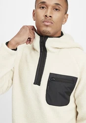 Indicode Fleecejacke IDTrent Beige/Weiß/Khaki/Schwarz