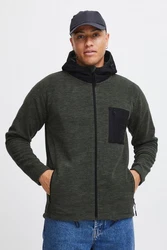 Indicode Fleecejacke IDWilmot Herren  Dunkelgrün/Grün