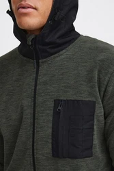 Indicode Fleecejacke IDWilmot Herren  Dunkelgrün/Grün