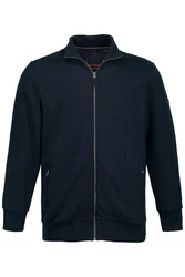 JP1880 Fleecejacke Sweatjacke Stehkragen Dunkelblau/Hellblau