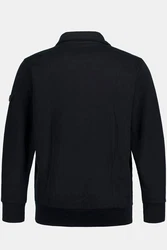 JP1880 Fleecejacke Sweatjacke Stehkragen Dunkelblau/Schwarz/Hellblau