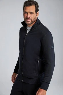 JP1880 Fleecejacke Sweatjacke Stehkragen