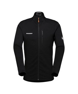 Mammut Fleecejacke Taiss Light ML Jacket Herren Schwarz/Dunkelrot/Rot