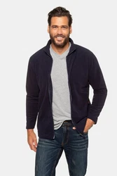 JP1880 Fleecejacke Outdoor Stehkragen Dunkelblau/Blau