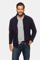 JP1880 Fleecejacke Outdoor Stehkragen Dunkelblau/Blau