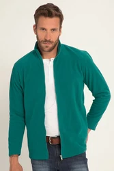 JP1880 Fleecejacke Outdoor Stehkragen Türkis/Grün