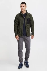 Indicode Fleecejacke IDWilton Herren Dunkelgrün/Grün