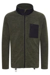 Indicode Fleecejacke IDWilton Herren Dunkelgrün/Grün