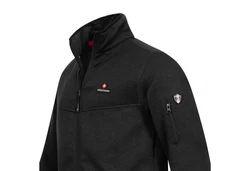 Hhenhorn Strickfleecejacke Tacul Herren Strickjacke Outdoor Sweatshirt Dunkelgrau/Schwarz/Grau