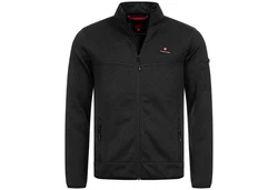 Hhenhorn Strickfleecejacke Tacul Herren Strickjacke Outdoor Sweatshirt Dunkelgrau/Schwarz/Grau