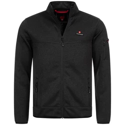 Hhenhorn Strickfleecejacke Tacul Herren Strickjacke Outdoor Sweatshirt Dunkelgrau/Schwarz/Grau