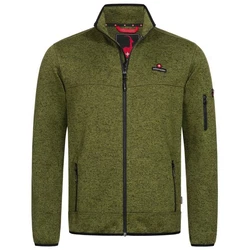 Hhenhorn Strickfleecejacke Tacul Herren Strickjacke Outdoor Sweatshirt Dunkelgrün/Grün