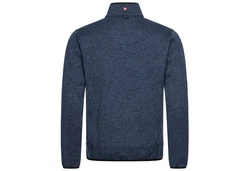 Hhenhorn Strickfleecejacke Tacul Herren Strickjacke Outdoor Sweatshirt Dunkelblau/Hellblau/Rot