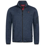Hhenhorn Strickfleecejacke Tacul Herren Strickjacke Outdoor Sweatshirt Dunkelblau/Hellblau/Rot