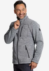 Elkline Fleecejacke Fat Chance Hellgrau/Grau/Dunkelgrau/Dunkelblau
