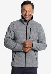 Elkline Fleecejacke Fat Chance Hellgrau/Grau/Dunkelgrau/Dunkelblau