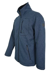 Elkline Fleecejacke Fat Chance Dunkelblau/Hellblau/Grau/Blau