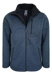 Elkline Fleecejacke Fat Chance Dunkelblau/Hellblau/Grau/Blau