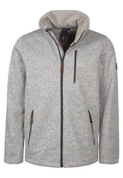 Elkline Fleecejacke Fat Chance Hellgrau/Grau