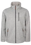 Elkline Fleecejacke Fat Chance Hellgrau/Grau