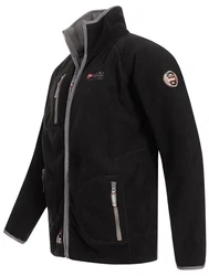 Geo Norway Fleecejacke Polar Sweatjacke Schwarz/Dunkelgrau