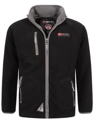 Geo Norway Fleecejacke Polar Sweatjacke Schwarz/Dunkelgrau