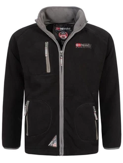 Geo Norway Fleecejacke Polar Sweatjacke Schwarz/Dunkelgrau