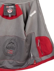 Geo Norway Fleecejacke Polar Sweatjacke Rot/Dunkelrot