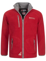 Geo Norway Fleecejacke Polar Sweatjacke Rot/Dunkelrot