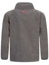 Geo Norway Fleecejacke Polar Sweatjacke Hellgrau/Dunkelgrau/Grau