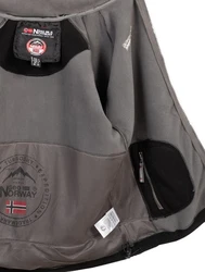 Geo Norway Fleecejacke Polar Sweatjacke Hellgrau/Dunkelgrau/Grau